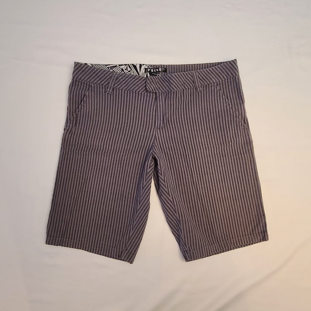 Volcom Gray Striped Shorts
